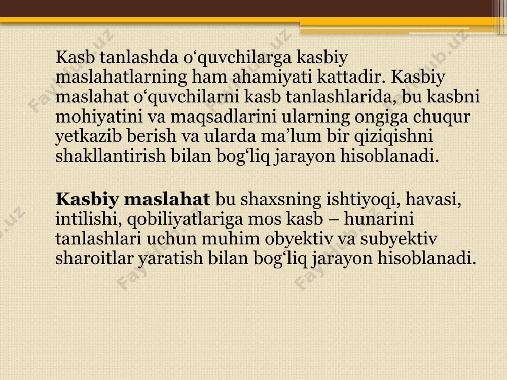 a tasavvurlar majmui; 2. affektiv komponent - ustnovka ob’ektiviga nisbatan suv’ekt xis qiladigan real xissiyotlar (simpatiya, antipatiya, lokaydlik kavi emosional munosabatlar); 3. 1. xarakat komponenti - suv’ektning ob’ektivga nisbatan real sharoitlarda amalga oshirishi mumkin bo‘lgan xarakatlari majmui (xulqda namoyon bilish). bilish bilan bog‘liq motivlar bu o‘quv faoliyati va uni bajarish jarayoni bilan bog‘liqdir. bu motivlar o‘quvchilami yangi bilimlar va o‘quv motivlari bilan, ularni o‘zlashtirish bilan bog‘liqdir ijtimoiy motivlar. bu o‘quvchini boshqa odamlar bilan har xil ijtimoiy o‘zaro ta’sirini o‘rganadi. o ‘quvchining xatti-harakatini to‘g ‘ri tushunish uchun eng avvalo uni harakatlar motivini tushunish lozim bo‘ladi. a.n.leontyev motiv va maqsad tushunchalarini ajratadi. maqsad - bu inson tomonidan anglangan va keyingi natijalami tasawur qilish bo‘lsa, motiv - bu maqsadga intilishga qo‘zg‘atuvchi jarayondir. oʻquv faoliyatining motivatsiyasining manbalari ichki manbalar. ular insoniy tugʻma yoki ottirilgan ehtiyojlar bilan belgilanadi. tashqi manblar. ular shaxsning ijtimoiy hayot shart-sharoitlari bilan belgilanadi. shaxsiy manbalar. bu shaxsning qadriyatlar sistemasi ustanovkalari gʻoyalaridir. …