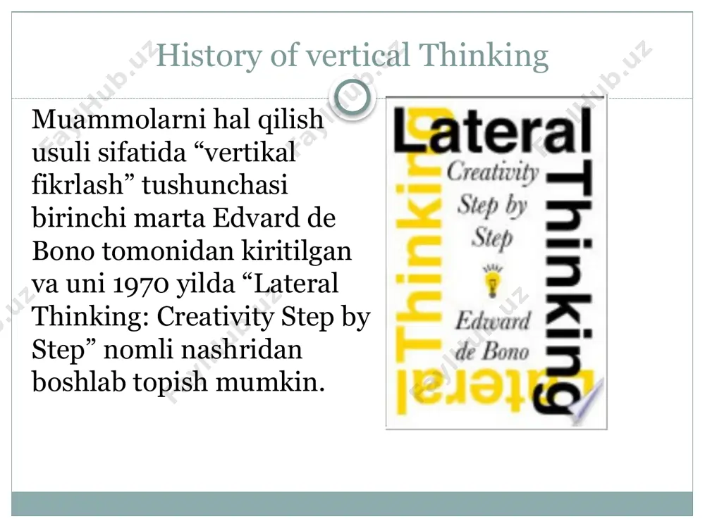vertical thinking (vertikalfikrlash) va lateral thinking (lateralfikrlash) - Page 4