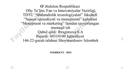 samsung kompaniyasi — PPTX