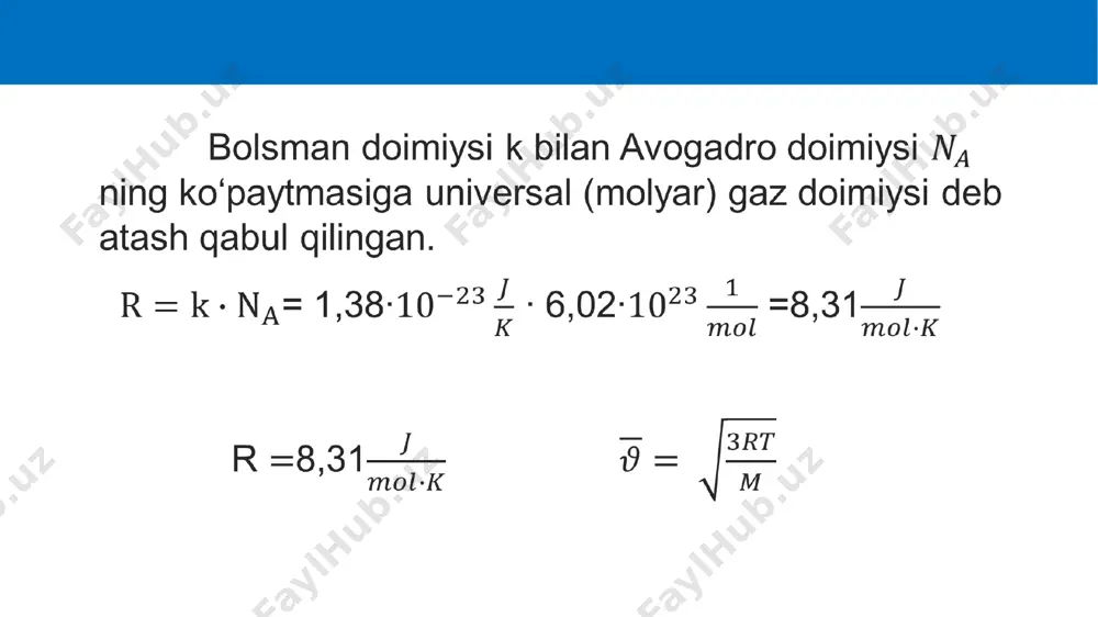gaz molekulalarining harakat tezligi - Page 3