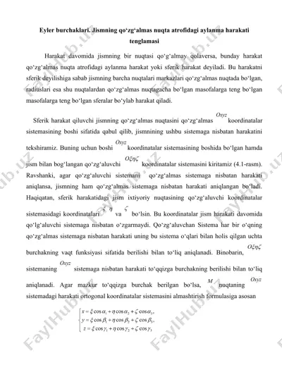 eyler burchaklari — DOCX