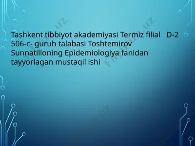 o'latga qarshi himoya kiyimlari — PPTX