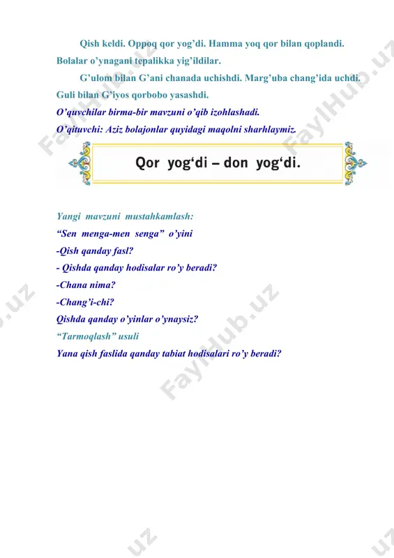 1-sinf dars ishlanma qish fasli - Page 4