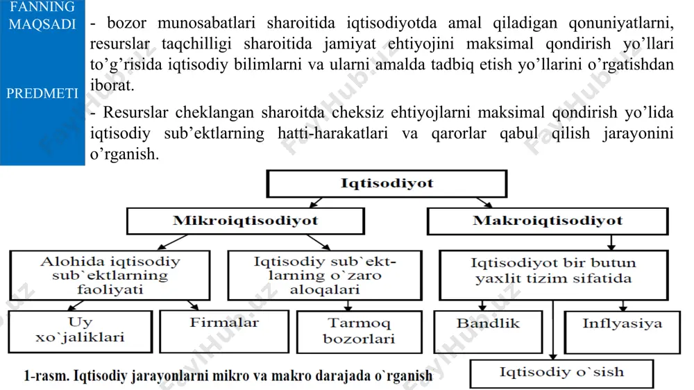 atda xarid qilingan tovarlar hajmi oʻrtasida farq mavjudligini e'tiborga olish lozim. talab hajmi faqat xaridorlarning bozordagi hatti-harakatini ifodalaydi, haqiqatda xarid qilinadigan tovarlar hajmi esa – xaridorlar va sotuvchilar tomonidan birgalikda aniqlanadi. narxlar talabning shakllanishida hal qiluvchi ahamiyat kasb etadi. kuzatishlarning koʻrsatishicha, boshqa omillar oʻzgarmaganda, narxlar oshganda talab hajmi kamayadi va aksincha narxlar pasayganda talab hajmi oshadi. bu holat quyidagi uchta sabab bilan izohlanadi: birinchidan: narx qancha past boʻlsa, tovarni xarid qilishga moyil boʻlgan xaridorlar soni shuncha koʻp boʻladi; ikkinchidan: narxlarning arzonlashuvi iste'molchilarning xarid qobiliyatini oshiradi; iste'molning toʻyinishi qoʻshimcha xarid mahsulotlarning naflilik shu sababli iste'molchilar uchinchidan: qilinadigan pasaytiradi, mahsulotlarni faqatgina ularning narxlari darajasini qoʻshimcha pasaysagina 5 xarid qilishga moyildir. talabni quyidagi koʻrinishlarda tasvirlash mumkin: 1 jadval 2 grafik 3 funksiya bir kg shakar narxi (r), soʻmda 4200 4600 5000 oilaning shakarga boʻlgan oylik talabi, (kg) 8 6 4 masalan, oilaning shakarga boʻlgan talabi va shakar narxi oʻrtasidagi bogʻliqlikni quyidagi jadvalda aks …