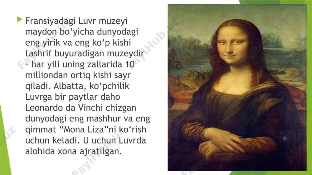 muzeyshunoslik fanidan tayyorlagan taqdimot - Page 5