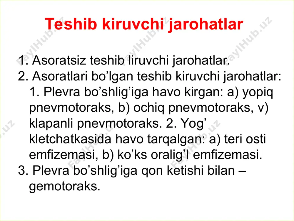 ko'krak va qorin sohalari jangovor shikastlanishlari - Page 5