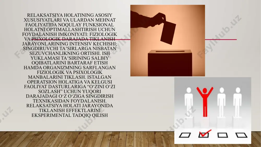relaksatsiya o'zini o'zi boshqarish usullarini qo'llash omili sifatida - Page 5