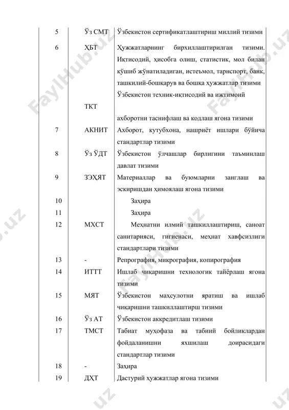 идаги таснифлаш гуруҳлари бўйича талабларни ўрнатувчи стандартлар мажмуи: 0 – умумий низомлар; 1 –ишлаб чиқиш босқичлари; турлари, расмийлаштириш қоидалари, бутлиги; ҳужжатларнинг турлари, атамалари ва таърифлар; 2 – белгилаш, бутлаш, сақлаш ва қўлланиш, ҳужжатларни излаш тизимлари; 3 – деталлар, таркибий қисмлар ва технологик мосламаларнинг қўлланувчанлигини ҳисоблаш методлари; 4 – асосий ишлаб чиқариш ҳужжатларини расмийлаштириш қоидалари; 5 – текшириш (ўлчаш, синаш, таҳлил) ҳужжатларини расмийлаштириш қоидалари; 6 – ёрдамчи ишлаб чиқариш ҳужжатларини расмийлаштириш қоидалари; 7 – металларга ишлов беришда турли операциялар (амаллар) учун операцияларни ва ўтишларни ёзиш қоидалари; 8 – заҳира; 9 – меъёрий ва маълумотнома ҳужжатларини яратиш қоидалари. жами 41 гост, стт 3 синфига киради. маҳсулот сифати кўрсаткичлари тизими мскт – маҳсулотнинг бир турли гуруҳлари ва муайян турлари сифати кўрсаткичларининг номенклатурасини, шунингдек маҳсулот сифати кўрсаткичлари мезонлари ва номенклатурасининг қўлланиш доирасини ўрнатквчи стандартлар мажмуи. мскт машинасозлик, енгил ва озиқ-овқат саноати, қишлоқ ва ўрмон хўжалиги тармоқларини қамрайди ва умумий қоидалар ва меъёрларни; атамалар ва …