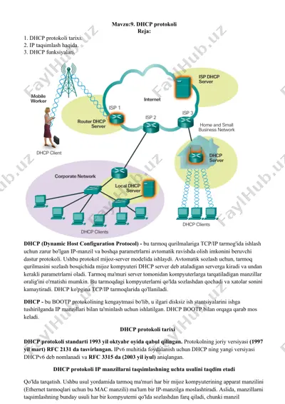 dhcp protokoli — DOCX