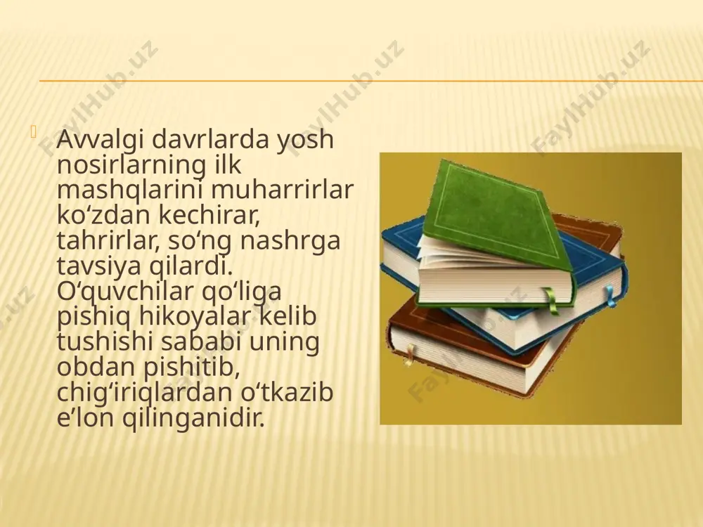 hiqishdan umidvor. bu yerdagilar juda baxtsiz, hatto to‘ylar befayz o‘tadi, jonidan to‘yganlar ko‘p. hikoyada tahrirtalab jumlalar yetarli, ayrim o‘rinlarni biroz kengaytirish, tafsilotlar qo‘shish lozimdek. muallif ehtimol, yer sharini koptokka qiyos qilib, bugungi zamondoshlari kayfiyatini aks etmoqchi bo‘lgandir. “yuk” hikoyasida esa muallif inson yelkasidagi mas’uliyat, burch, vazifalar naqadar og‘irligini tasvirlaydi. bu hikoya ham qisqa, yelkadagi yuk tushunchasini ochib berishga holatlar kamlik qiladi. zoir zokirov hikoyalarida umidsizlik, kelajakka ishonchsizlik nafasi kelib turadi. umuman, uning tengdoshlari ijodida bu holat birlamchi ekani seziladi. o‘quvchi esa baribir yorug‘lik va umid istaydi. zoir zokirov yosh bo‘lsa-da, o‘z uslubini shakllantirib kelayotgan, ustida ishlashdan to‘xtamaydigan qalamkash. agar nasr yo‘lini mahkam tutsa, undan yaxshi ijodkor chiqishi mumkin. qizlar orasida nasr yo‘lini tanlovchilar juda kam, afsuski. endi o‘n olti yosh bo‘lishiga qaramay, dadillanib nasriy asarlar yozib kelayotgan shabnam quvonchlining birinchi yozgan hikoyasini o‘qiganimda, yosh bo‘lishiga qaramay unda bir qadar hayotiy tajriba, badiiy mahorat bor ekanidan hayratlandim. “oqqush” nomli hikoya hajman …
