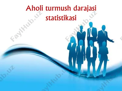 aholi turmush darajasi statistikasi — PDF