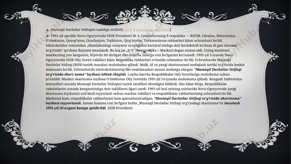 taqdimot: sovet davlatining tanazzulga yuz tutishi - Page 5