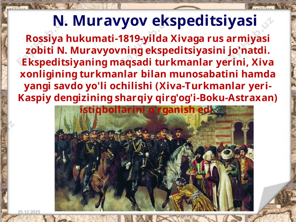xiva xonligining tashqi siyosati muhammad rahimxon i davrida xiva xonligi 8-sinf - Page 4