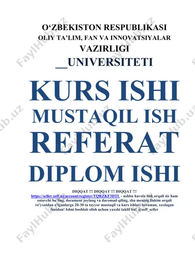 chiziqli tenglamalar sistemalarini yechishning gauss-jordan usuli — DOCX