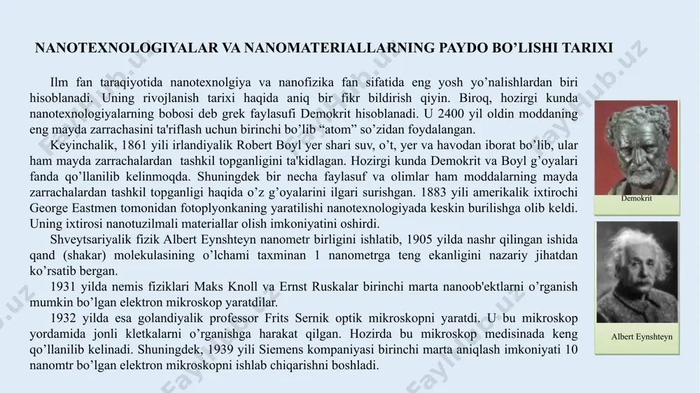 lazerli fotosintez kabi dolzarb muammolarni yechishga yo’naltirilgan bo’lib, kondensirlangan muhitlarning akustik spektroskopiyasi vа ulardagi kritik holatlar yo’nalishining asoschilaridan biri edi. p.q.xabibullayev tomonidan nanotexnologiya, nanostrukturaga ega bo’lgan materiallarni sintez qilish bo’yicha yangi ilmiy yo'nalishga asos solindi. muntazam tashkil qilingan xalqaro seminarlar, simpoziumlarga doimiy ravishda rahbarlik qilgan. moddalar fizikasi, ularning fundamental asoslarini o’rganish bo’yicha o’zbekistonlik olimlarning izlanishlari haqida akademik muhtor safarboyevich saidov. uning asosiy ilmiy ishlari mikro- va nanoo’lchamda fotoeffekt hodisalarning namoyon bo’lish mexanizmlari, zaryad ko’chish jarayonlarini o’rganishga qaratilgan bo’lib, o’zbekistonda fotoenergetika, mikroelektronikaning rivojlanishida muhim ahamiyatga kasb etadi. m.s. saidov bu sohalar bo’yicha o’ziga xos maktab yaratilgan. uning rahbarligida respublikamizning yetakchi ilmiy tadqiqot institutlari hamda oliy o’quv yurtlarida bu sohalar bo’yich samarali tadqiqotlar olib borilmaqda. akademik m.s. saidovning hisob kitobiga ko’ra, bu effektlarning namoyon bo’lishi muqobil energiyalarning samaradorligini ~50÷60 % gacha oshirish imkonini beradi. hozirgi kunda, bu effektlarning hosil bo‘lish mexanizmlarini o‘rganishga oid ko‘plab izlanishlar olib borilmoqda. moddalar fizikasi, ularning fundamental asoslarini …