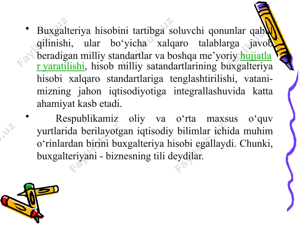 ston respublikasi moliya vazirligi ba'zi bir ulardagi hisob ishlarining murakkabligini e'tiborga olib, choraklik va yillik buxgalteriya hisobotini boshqa muddatlarini belgilash ham mumkin. e’tiboringiz uchun rahmat image1.png image2.png image3.png image4.png /docprops/thumbnail.jpeg