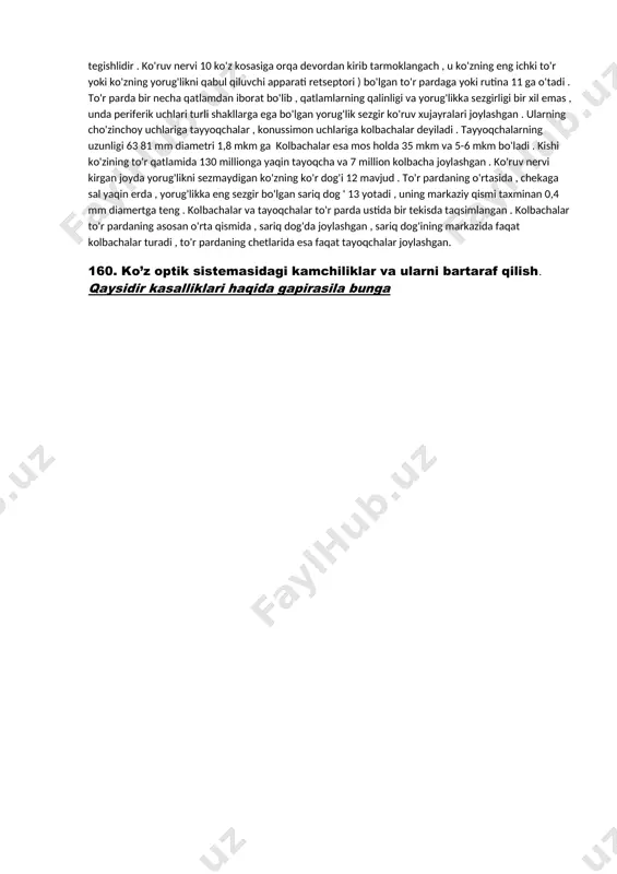 ) klavishini barmoq bilan bosib optometrik shkalalar bo'yicha tanlangan test ob'ektlarning uchtadan biri yoritiladi. bemor , qalqoncha ( shitkom ) bilan chap ko'zini yopib , 5 metr masofadan tto test ob'ektiga yoritilganlikning yoritilish yo'nalishini aniqlaydi va pi paneli yuzasidagi krestovina shaklidagi sensorli moslama markazidan barmoqni yuritish bilan yoritilishini biladigan tomonga javob kiritiladi . pl krestovinasining konstruktsiyasi ko'rish analizatorini tto dan pi ga ulamasdan javobni kiritishga imkon beradi . sensorli klavishni pi yoki pvga ulanganda axborot bo ga uzatiladi . ii klavishini bosganda bo javob natijasini tahlil qiladi va navbatdagi dastlab tanlangan optometrik shkalalar test - ob'ektning yoritilishiga komanda beradi . h klavishini pi yoki pv ga ketma - ket ulanganda , p bemorga optometrik shkalaning test ob'ekti bir gradatsiyaga past yoritiladi . test - ob'ektini ikki marta tanishi ( yoki notanishi ) holatida axborot bo dan tto ga beriladi , bunda optometrik shkalaning test ob'ekti yoritilish bir diskretga oshadi ( …