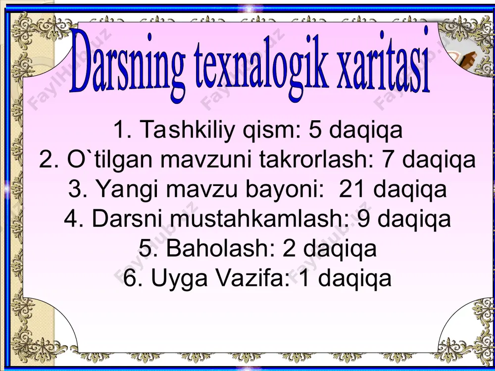 1-soatlik ochiq dars ishlanmasi - Page 5
