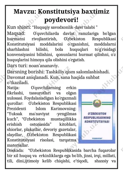 konstitutsiya baxtimiz poydevori! — DOCX