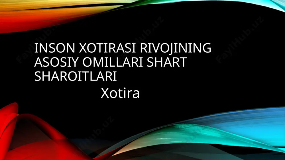koʻra, shartli ravishda emotsional xotira (his-tuygʻuni esda tutish), obraz xotirasi (narsalarning tasviri va xususiyatlarini esda tutish), soʻz-mantiq xotirasi (narsalarning mohiyati, mazmunini soʻz bilan ifodalangan holda esda tutish) kabi turlarga boʻlinadi. bulardan insonda soʻz-mantiq xotirasi yetakchi oʻrin tutadi. xotiraning barcha turi bir-birlari bilan chambarchas bogʻliq holda kechadi. psixologiyada, shuningdek, ixtiyoriy va ixtiyorsiz xotiralar farq qilinadi. ixtiyoriy xotirada muayyan materialni esda olib qolish oldindan maqsad qilib qoʻyiladi; ixtiyorsiz xotirada bunday maqsad boʻlmaydi — biror faoliyatda (mas, mehnat jarayonida yoki kim bilandir suhbatlashib turilganda) oʻz-oʻzidan esda saqlab qolinadi. barqarorligi jihatdan ixtiyoriy xotira ixtiyorsiz xotiradan samaraliroq. fanda xotira bilan bogʻliq ravishda unutish masalasini oʻrganishga ahamiyat berilmoqda. „normal“ unutishni psixik kasalliklardagi xotira buzilishidan farq qilmoq kerak. bu kasalliklarda xotira susayishi (gipomneziya), yoʻqolishi (amneziya) yoki bir tomonlama kuchayishi (gipermneziya) kuzatiladi. baʼzi kasalliklarda u sifat jihatdan buziladi: bemorga boʻlmagan voqealarni goʻyoki oʻz boshidan kechirgandek tuyuladi, yoki qachonlardir boʻlib oʻtgan voqealarni kecha yoki bugun roʻy bergan deb oʻylaydi …