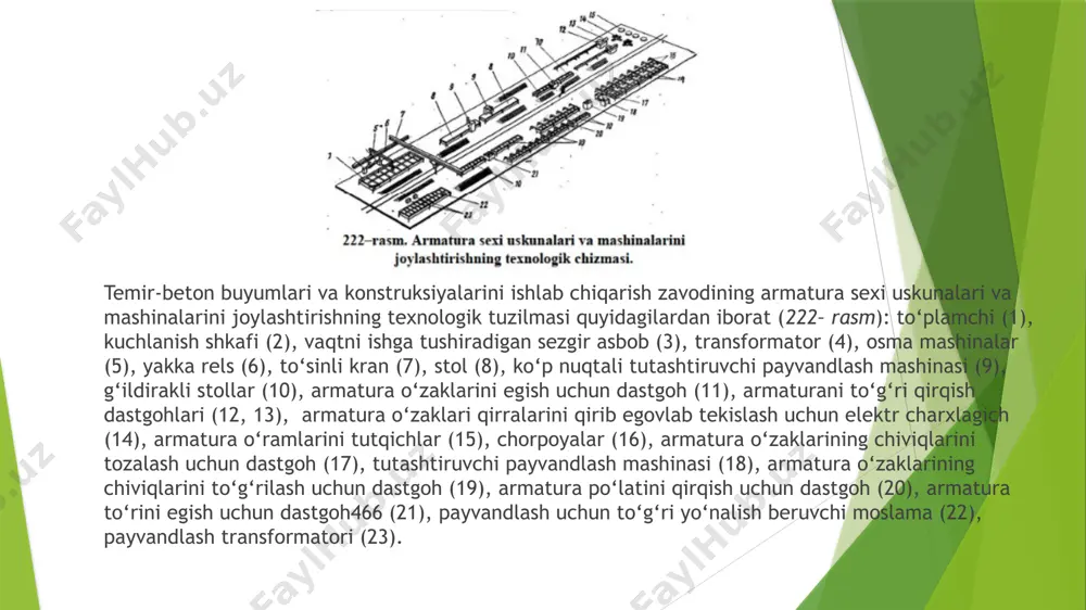 ashina yordamida turli sim diametrlarini birlashtirgan katta hajmdagi to'r ishlab chiqarish mumkin. roden mahsulot katalogi og'ir mustahkamlovchi to'rlarni va tekis ramkalarni payvandlash uchun mashinalarni o'z ichiga oladi. muayyan biznes maqsadlari va byudjet uchun uskunani tanlashingiz mumkin. qurilish va mustahkamlash tarmog'ini payvandlash uchun qo'lda payvandlash liniyasi. ushbu uskunani ishlatish va texnik xizmat ko'rsatish oson, bardoshli, oddiy dizayn va arzon narxga ega. bu qo'lda payvandlash liniyalari bo'lib, biz o'z biznesini endi boshlayotgan mijozlarga tavsiya qilamiz. mashinalar temir-beton zavodi yoki kichik metall omboridagi yangi sexning ishlab chiqarish ehtiyojlarini qondirishga qodir. ular ko'p nuqtali to'rli payvandlash mashinalari uchun byudjetni almashtirish hisoblanadi. qo'l liniyalari sotish uchun va o'z biznesi uchun to'r ishlab chiqarish uchun ishlatiladi. hozirgi vaqtda roden zavodi mashinalari orasida eng mashhur model rlm-2 hisoblanadi. uning asosiy xususiyatlari: avtomatlashtirilgan to'rni oziqlantirish va ramkani tushirish, payvandlash jarayonini dasturiy ta'minot bilan boshqarish. hosildorlik - daqiqada 35 payvand choki. qoziq o'rash mashinalari, qoziq ramkalarini avtomatik o'rash mashinalari …