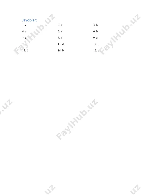 o'zbekiston tarixi test savollari - Page 4