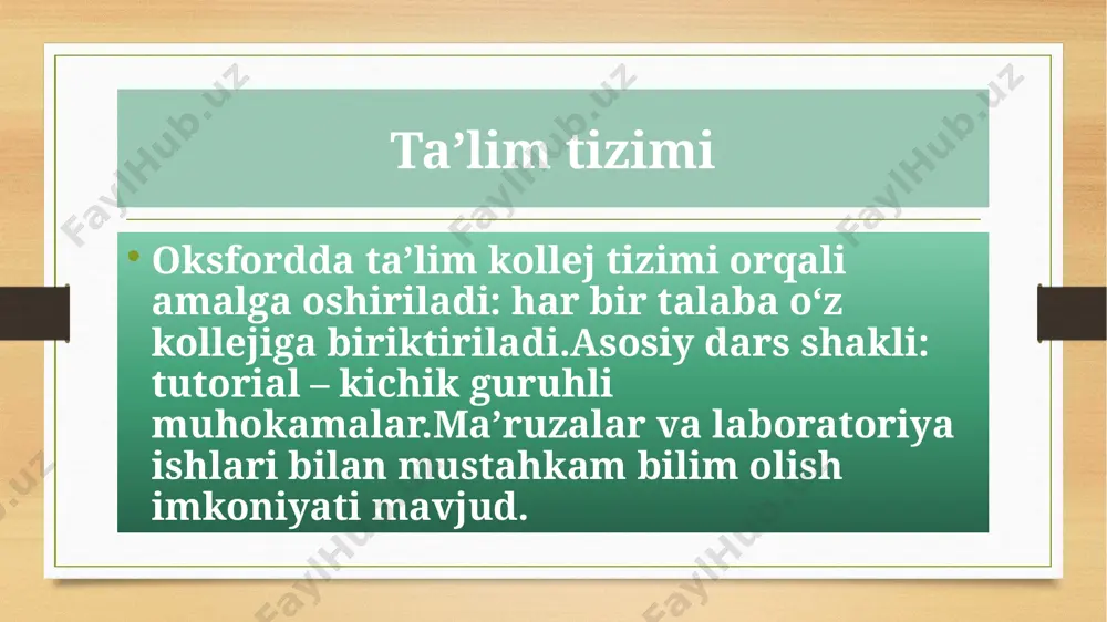 oksford universitetida ta’lim: ilm va an’analarning uyg‘unligi - Page 3