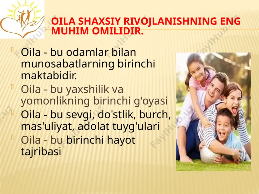 ta-ona nizolarining guvohiga aylanadi; - bola ota-onasini hissiy jihatdan ozod qilish uchun "chaqmoq" rolini o'ynaydi; - bola konfliktni hal qilishda vositaga aylanadi ota-ona janjalining jim guvohi ota yoki onaga nisbatan kuchli nafrat chuqur nafratga aylanib, bolaning qalbida umrbod o‘z izini qoldirishi mumkin. bolada tajovuzkor xatti-harakatlar rivojlanadi bola nafaqat ota-onasiga, balki atrofidagilarga ham ishonishni to'xtatadi. nevrotik xususiyatlar shakllanadi buzilishlar - enurez , tiklar, qo'rquv, diqqat etishmasligi buzilishi bola ikkala ota-onani ham yaxshi ko'radi, shuning uchun u ular o'rtasidagi nizolarni dunyoning haqiqiy qulashi sifatida qabul qiladi. bola hissiy ozodlik ob'ekti sifatida ota-onalar bir-biriga nisbatan salbiy his-tuyg'ularni bevosita emas, balki bilvosita bola orqali ko'rsatish, unga nisbatan g'azab va dushmanlik hislarini olib tashlash orqali ota-onalar. munosabatlaridagi keskinlikni kamaytirish. bola hissiy ozodlik ob'ekti sifatida bolalar uchun bu yanada dahshatli holat, chunki ota-onalar bolani tarbiyalash qiyofasini yaratishda, bolaga mehr ko'rsatib, bir-birlarini tarbiyalashga harakat qilishadi. murosasizlik, maksimalizm, ishonchsizlik, ta'sir qilish jismoniy jazo, ya'ni ular ongsiz ravishda turmush …