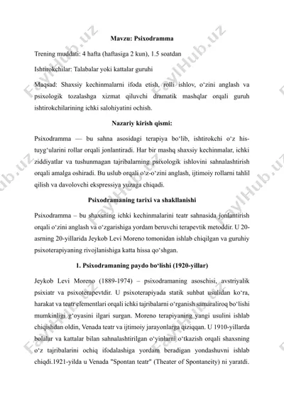 psixodramma — DOCX