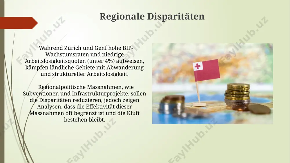 r trägt über 70% zum schweizer bip bei, was die bedeutung von handelspolitik und internationalen beziehungen für diesen sektor besonders hervorhebt. soziales sicherungssystem und wohlfahrtsstaat die schweizer arbeitslosenversicherung (alv) bietet leistungsmässigen bezug von bis zu 70% des bisherigen einkommens für maximal 24 monate an, mit regionalen variationen der bezugsdauer. die schweiz weist eine hohe steuerquote von durchschnittlich über 25% auf, die massgeblich die umfassenden sozialleistungen des wohlfahrtsstaates finanziert. vergleich mit anderen entwickelten ländern während die staatsverschuldung in vielen entwickelten ländern hoch ist, zeigt die schweiz eine deutlich niedrigere staatsverschuldungsquote, was zu einer höheren finanziellen stabilität und einem geringeren risiko für zukünftige wirtschaftskrisen beiträgt. im vergleich zu anderen oecd-ländern weist die schweiz einen deutlich höheren anteil an beschäftigten im hochtechnologie-sektor auf (über 10%), was zu einer höheren produktivität und einem höheren bip pro kopf führt. tourismus und seine bedeutung der tourismus generiert jährlich über 70 milliarden schweizer franken umsatz und trägt …