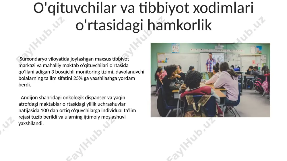 uzoq muddatli davolanishga muhtoj bolalar taʼlimini tashkil etish - Page 5