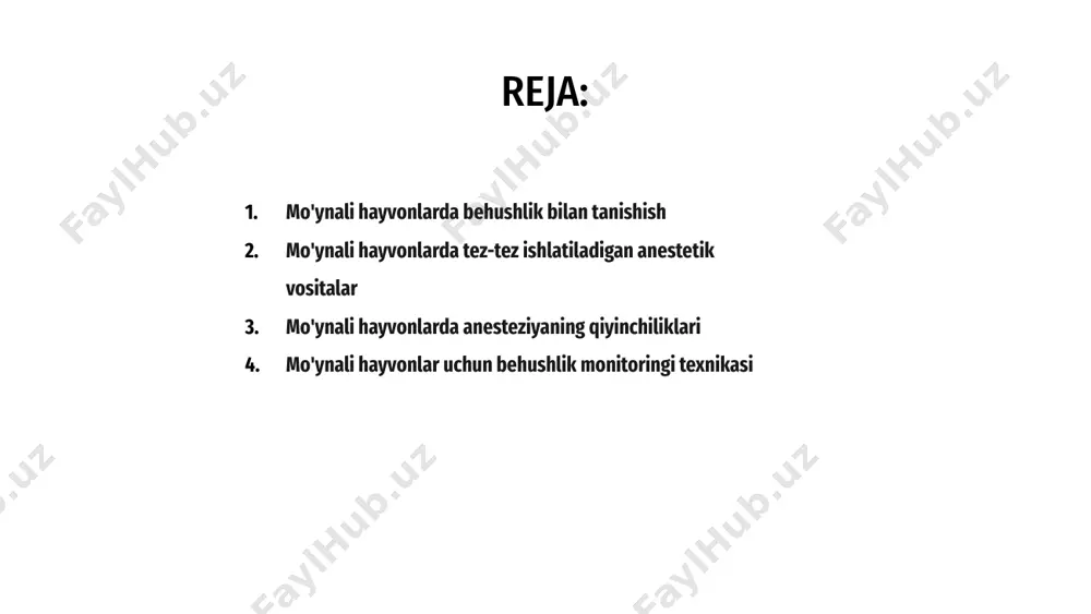 ab qiladi. to'g'ri anestetik vositalar va to'g'ri texnikadan foydalangan holda veterinariya shifokorlari o'z qaramog'idagi hayvonlarning qulayligi va xavfsizligini ta'minlashi mumkin. mo'ynali hayvonlarda anesteziyaning qiyinchiliklari mo'ynali hayvonlarda behushlik ularning o'ziga xos fiziologiyasi va palto xususiyatlari tufayli o'ziga xos qiyinchiliklarni keltirib chiqaradi. qalin mo'yna hayotiy belgilarni kuzatish va dori-darmonlarni qabul qilishni qiyinlashtirishi mumkin. haroratni tartibga solish va tegishli anestetik vositalardan foydalanishga alohida e'tibor qaratish lozim. salavha mo'ynali hayvonlarning behushligi haqida gap ketganda, protseduralar davomida ularning xavfsizligi va farovonligini ta'minlash uchun samarali monitoring usullariga ega bo'lish juda muhimdir. yurak urishi, nafas olish tezligi va qon bosimi kabi hayotiy belgilarni diqqat bilan kuzatib borish orqali veterinariya shifokorlari har qanday anomaliyalarni tezda aniqlashlari va behushlik darajasini mos ravishda sozlashlari mumkin. 1 mo'ynali hayvonlar uchun keng tarqalgan monitoring usullaridan biri qondagi kislorod bilan to'yinganligini o'lchaydigan puls oksimetriyasidan foydalanishdir. ushbu noinvaziv usul hayvonning nafas olish holati haqida real vaqt rejimida fikr-mulohazalarni taqdim etadi va kislorod darajasi xavfsiz …