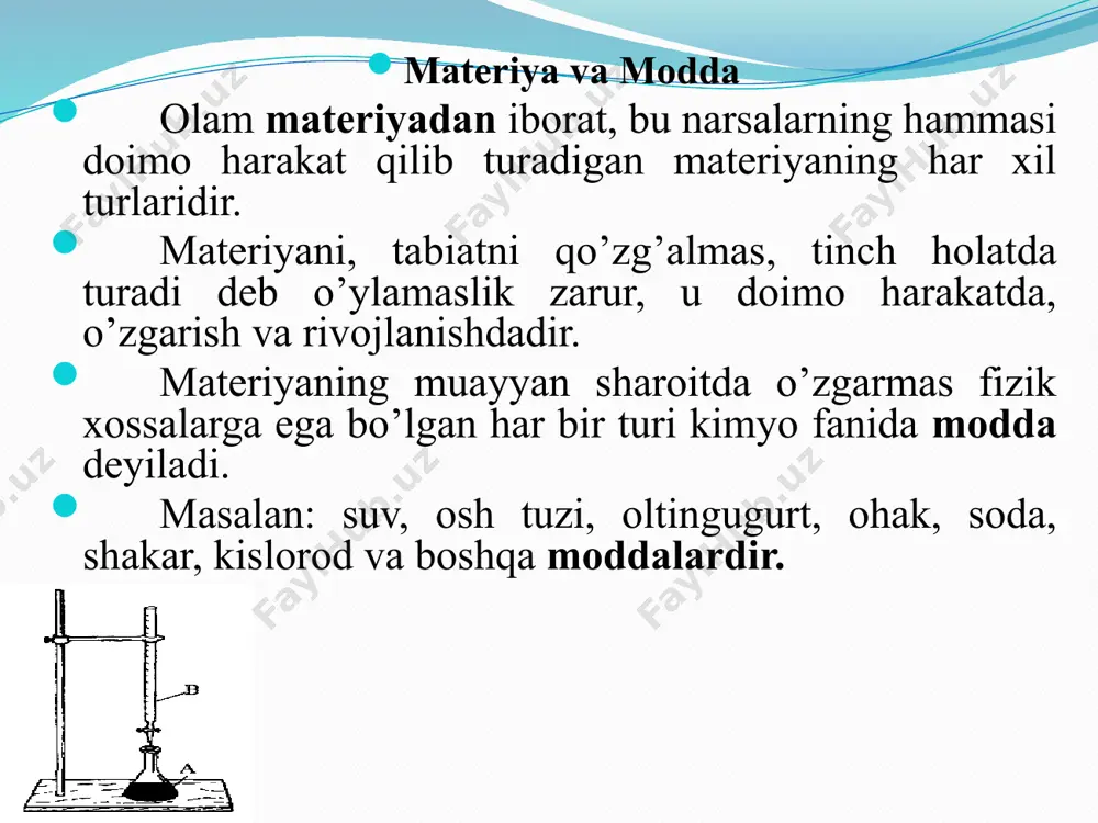 1-ma’ruza: kimyoning maqsad va vazifasi - Page 5