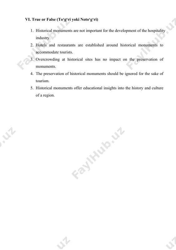 the role of historical monuments in the development of the hospitality industry - Page 4
