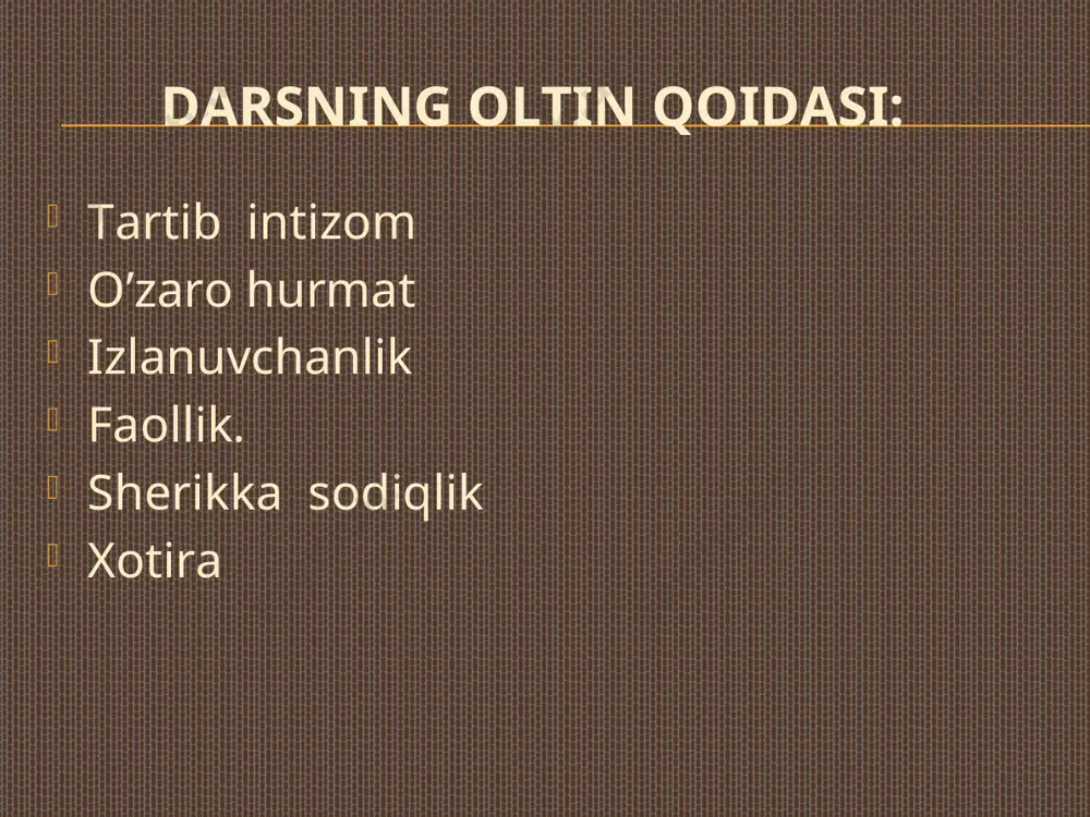 ga qo'shilmay qolgan 3 ta tumshuqcha dalildir. 19 oshqovoqning mevasi yirik, soxta rezavor mеva. меva­ning tashqi qavati qattiq, ichki qavati esa shirador va etdor. ovqatga ishlatiladi. urug'ida 50 % gacha ovqatga ishlatiladi­gan yog'lar bor. qovoqdoshlar oilasiga mansub it qovun ekinlar orasida begona o'simlik sifatida uchraydi. o'zbekistonda qovoq turkumiga oid 3 ta tur o'simlik ekiladi. respublikamizda keng miqyosda ekiladigan shirin-shakar handalak, qovun-tarvuzlar hamda bodring, turli-tuman shakldagi idish-qovoqlar, qozonyuyg'ichlar ham qovoqdoshlar oilasiga kiradi. qovun navlari. bo’rikalla aravakash yangi mavzuni mustahkamlash. qovoqning foydali xususiyati aqliy hujum. i. guruh. 1. qovoqdoshlarning gul formulasiga ta’rif. 2. mevasi qanday meva. 3. yer yuzasida qancha turi bor. ii. guruh. 1. o’zbekistonda qancha turi o’sadi. 2. osh qovoqning ikkinchi nomi. 3. qovoqdoshlardan qaysi biri begona o’t sifatida o’sadi. iii. guruh. 1. qovoqdoshlarning istemol qilinadigan vakillari nomi. 2. qovoq gullari qanday rangda. 3. urug’ining tarkibi qanday. o’quvchilarni baholash. guruhlarning ballari hisoblanib, o’quvchilar rag’batlantirish. uyga vazifa. 101-103-betlarni o’qib, 69-rasmni chizish. …