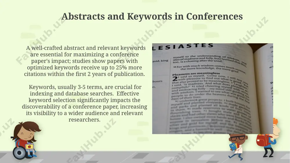 stract often follows a specific format, encompassing background context (20%), methods (30%), results (30%), and conclusions (20%), allowing readers to rapidly assess relevance. components of an abstract the abstract should accurately reflect the study’s methodology, reporting the type of research design employed (e.g., experimental, qualitative) and the sample size (number of participants or data points) used. an effective abstract typically includes 3 key components: a concise background statement setting the context (1-2 sentences), a clear statement of the research problem/hypothesis, and a summary of the main findings and conclusions (2-3 sentences). defining an abstract unlike an introduction, which sets a broader context, an abstract presents the essence of the entire research process – problem, approach, results, and implications – in a highly condensed form for quick comprehension. effective abstracts utilize keywords strategically, reflecting the paper's core themes and facilitating database searches. they aim for maximum clarity within a strict word …