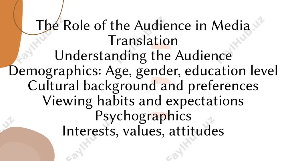 audience analysis in media translation - Page 3