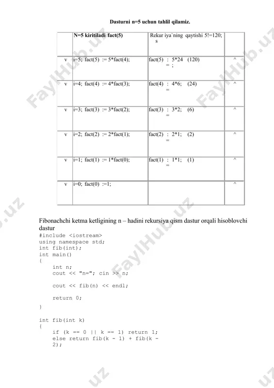 rekursiya dasturlash - Page 2