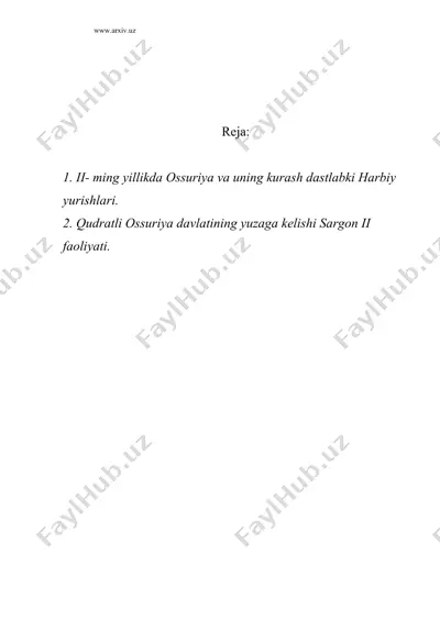 qadimgi ossuriya — DOC