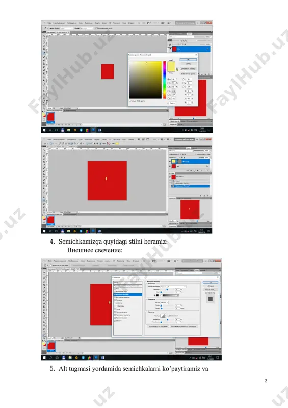 adobe photoshop dasturining ishchi muhiti - Page 2