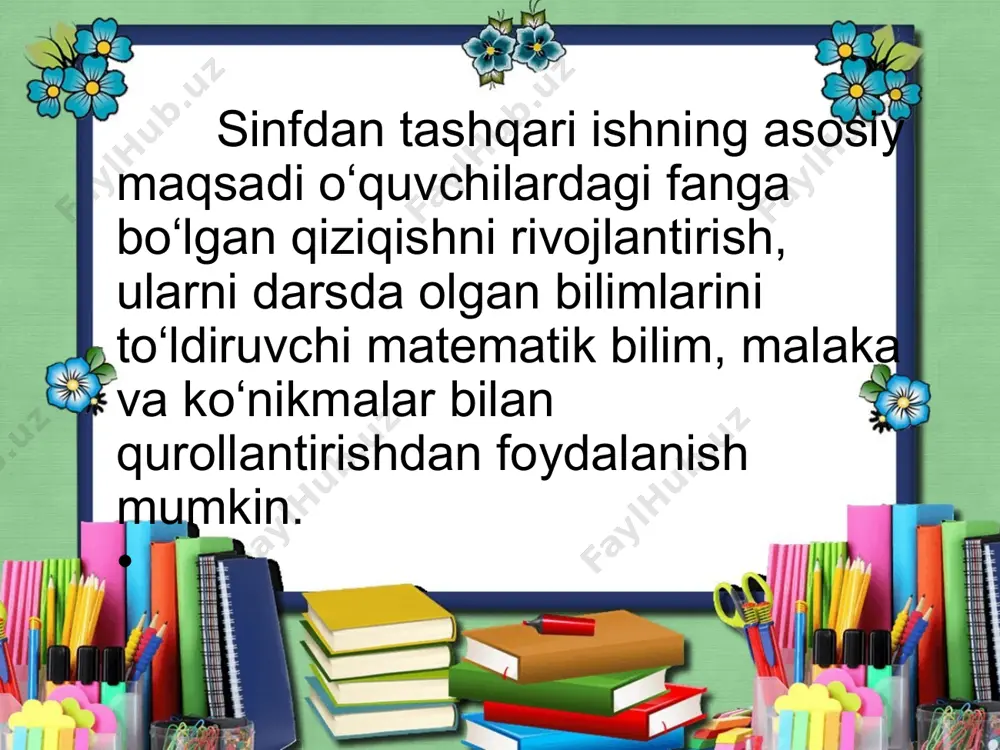 boshlang’ich sinfda sinfdan tashqari ishning turlari - Page 5
