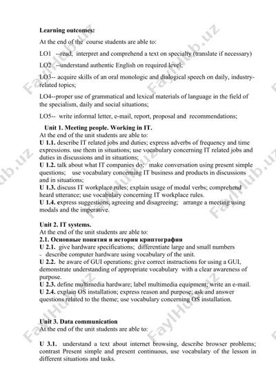 it english course — DOC