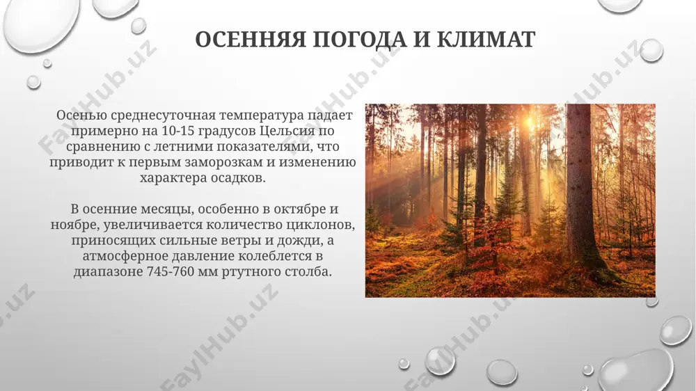 усов цельсия. психология осени осень часто вызывает чувство ностальгии, связанное с уходящим летом. около 25% людей испытывают сезонное аффективное расстройство (сad) с симптомами, как снижение энергии и депрессивное настроение. яркие осенние цвета, от золотистого до багряного, стимулируют выработку эндорфинов, поднимая настроение. около 60% людей ощущают положительное влияние цветовой гаммы осени. осенние пейзажи и фотография осенние пейзажи и фотография цветовая температура, выраженная в кельвинах, играет ключевую роль; осенние пейзажи часто лучше всего передаются с балансом белого около 5500k, чтобы подчеркнуть теплые тона. осенние фестивали и традиции в японии отмечают любование полной луной, цукими, обычно в сентябре или октябре. в этот день преподносят дары богам, состоящие из 15 рисовых колобков, символизирующих урожай текущего года. в китае отмечают праздник середины осени (чжунцюцзе) 15-го числа 8-го лунного месяца. традиционно едят лунные пряники, символ единства и благополучия семьи, и любуются луной. осенняя кухня осенью в русской кухне традиционно используют обилие корнеплодов, таких как свекла и …