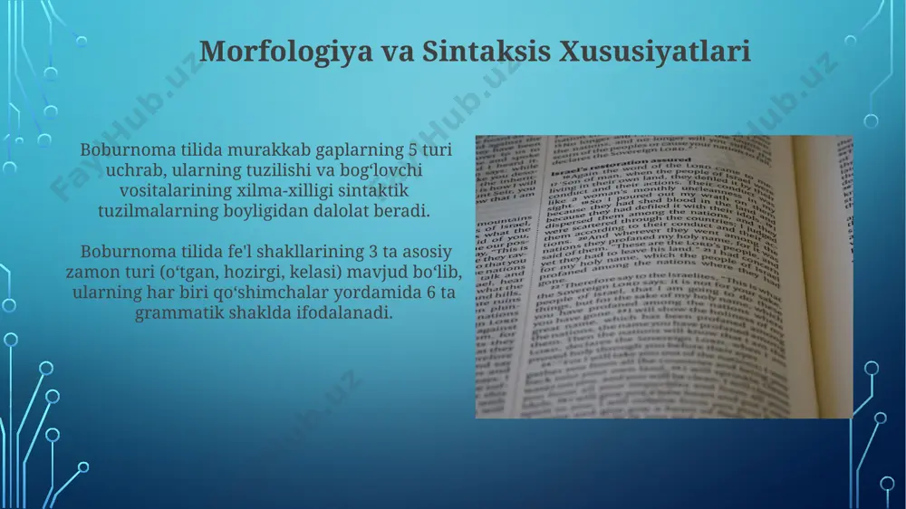 boburnoma asari tilining sotsiolingvistik tahlil - Page 4