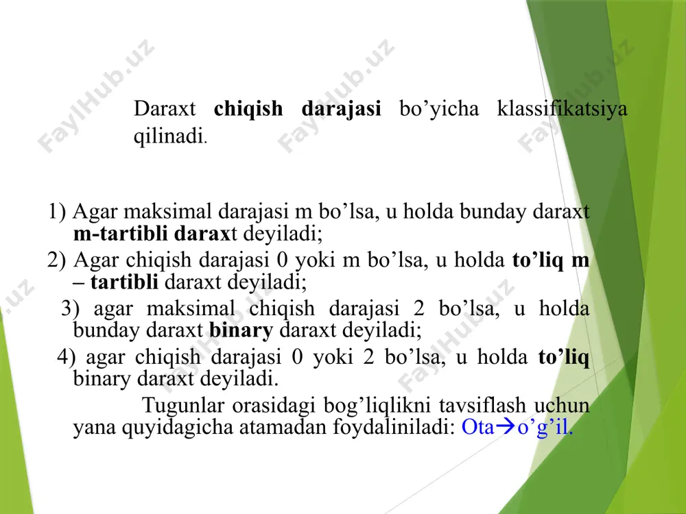 daraxtsimon mtlar.binar va ko’ptarmoqli daraxtlar - Page 5