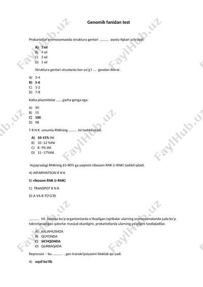 genomika test — DOCX