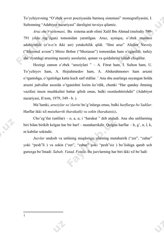 sillabik metrik tonik sillaba-tonik barmoq aruz erkin she`r - Page 4