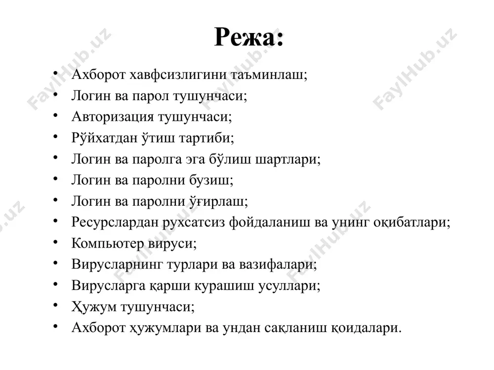 axborotni himoyalash. antivirus dasturlari va ularni o’rnatish - Page 2