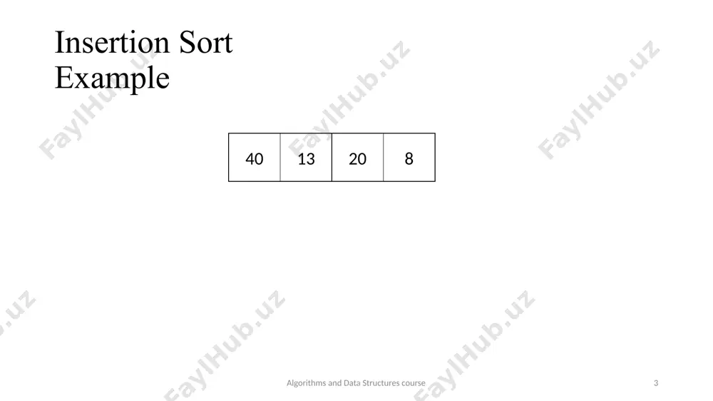 insertion sort - Page 3