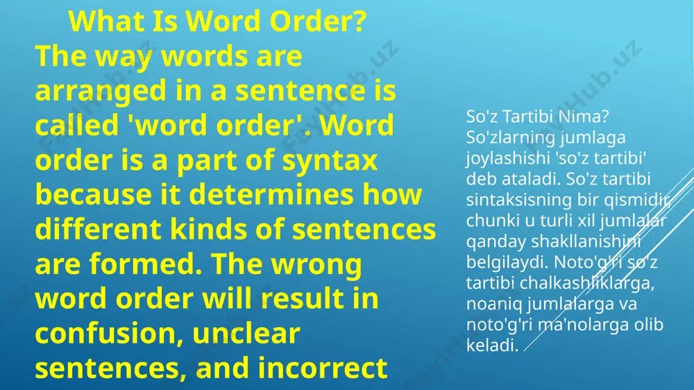 what is word order? - Page 2